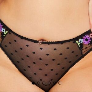 Savage x Fenty Free Spirit Floral Embroidery High Leg Bikini Panty